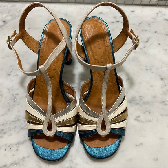 CHIE MIHARA metallic leather strapped sandals - Picture 5 of 13